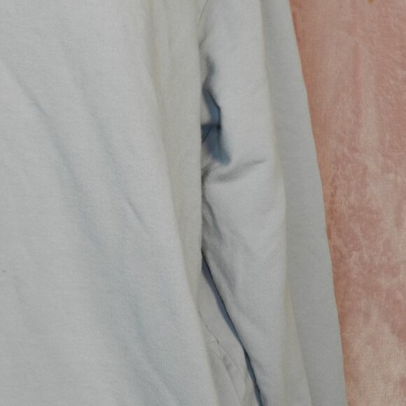 Filas Womens Light Blue Sweat Shirt Long Sleeve Winter Pull Over Size Large - Picture 3 of 7